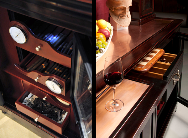 HOME BAR & WINE CELLAR BY FABER MOBILI